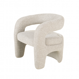 Кресло лаунж Bones серебристый