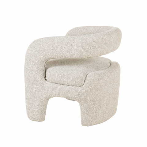 Кресло лаунж Bones серебристый