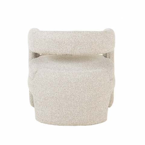 Кресло лаунж Bones серебристый