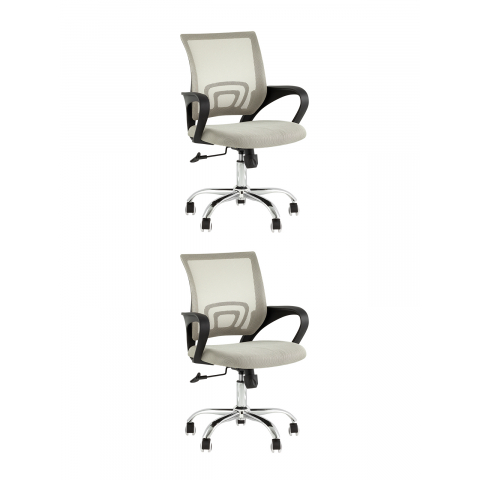 Кресло офисное TopChairs Simple New серый 2 шт