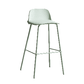 Стул барный Mist серо-зеленый