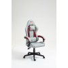 Кресло спортивное TopChairs Phantom ткань серо-красный
