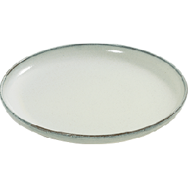 Блюдо «Аква»; керамика; D=37,H=3см; св.зелен.