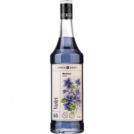 Сироп «Фиалка» Pinch&Drop уцененный; стекло; 1л; D=85,H=330мм; синий