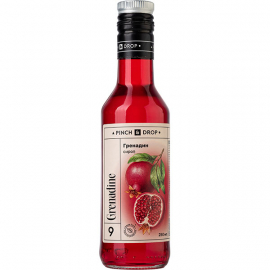 Сироп «Гренадин» Pinch&Drop уцененный; стекло; 250мл; D=54,H=202мм; красный