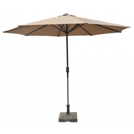 Зонт Джулия садовый 3х3м на центральной опоре, тент темно-серый