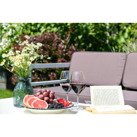 Двухместный диван Эстелья алюминиевый каркас