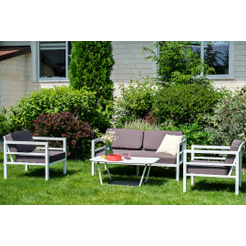 Двухместный диван Эстелья алюминиевый каркас