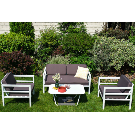 Двухместный диван Эстелья алюминиевый каркас