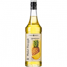 Сироп «Тайский Ананас» «Pinch&Drop» уцененный; стекло; 1л; D=85,H=310мм; желт.