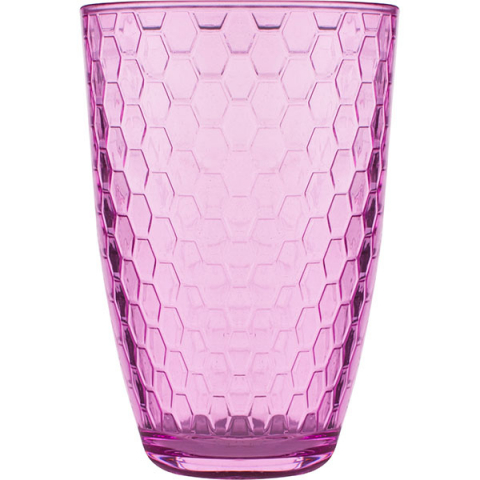 Хайбол «Энджой»; стекло; 350мл; D=81,H=120мм; розов.