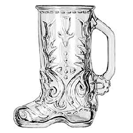 Кружка для пива «Сапог»; стекло; 0,5л; ,H=16,5см; прозр.