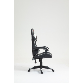 Кресло спортивное TopChairs Shadow черно-белый