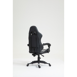 Кресло спортивное TopChairs Shadow черно-белый