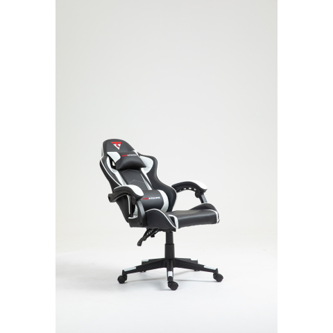 Кресло спортивное TopChairs Shadow черно-белый