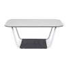 "Глория" журнальный стол 90х60см из HPL, цвет "молочный"