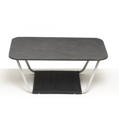 "Глория" журнальный стол 90х60см из HPL, цвет "серый гранит"