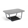"Гранада" журнальный стол 90х60см из HPL, цвет "серый гранит"