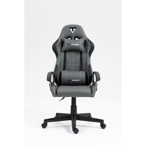 Кресло спортивное TopChairs Wyvern серо-черный