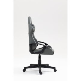 Кресло спортивное TopChairs Wyvern серо-черный