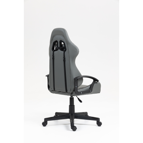 Кресло спортивное TopChairs Wyvern серо-черный