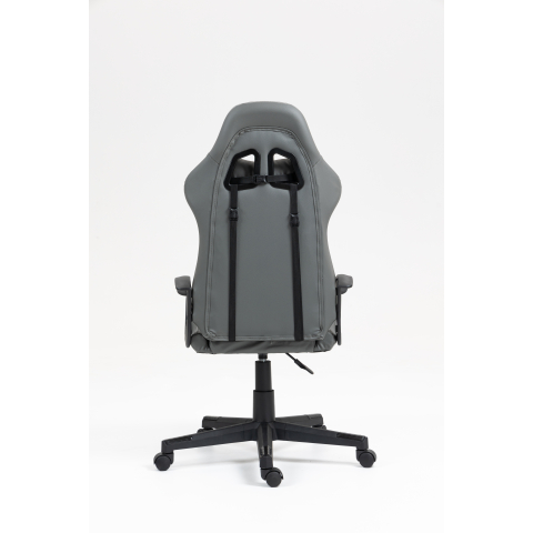 Кресло спортивное TopChairs Wyvern серо-черный