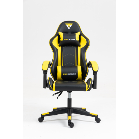 Кресло спортивное TopChairs Shadow черно-желтый