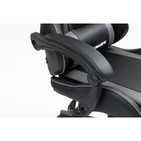 Кресло спортивное TopChairs Commander черно-серый