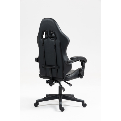 Кресло спортивное TopChairs Commander черно-серый