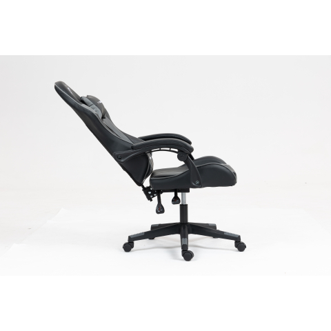 Кресло спортивное TopChairs Commander черно-серый