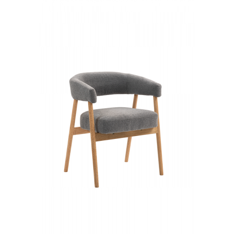 Стул обеденный Zubo с деревянными ножками темно-серый