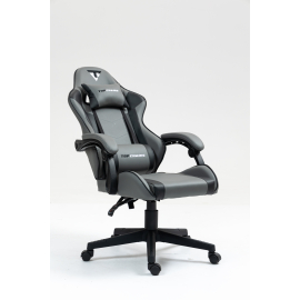 Кресло спортивное TopChairs Commander серо-черный