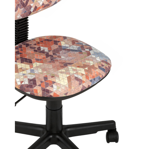 Кресло компьютерное детское УМКА абстракция оранжевый