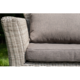 Диван Капучино из искусственного ротанга трехместный цвет бежевый