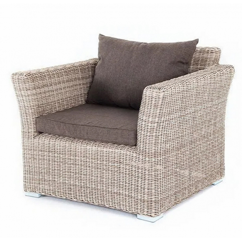 Кресло Капучино из искусственного ротанга, цвет бежевый