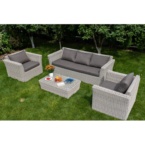 Кресло Капучино из искусственного ротанга, цвет бежевый