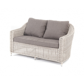 "Кон Панна" диван из искусственного ротанга двухместный, цвет бежевый