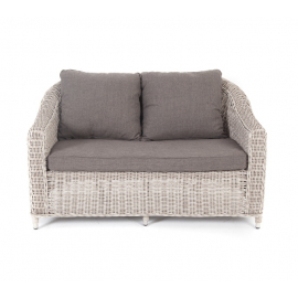 "Кон Панна" диван из искусственного ротанга двухместный, цвет бежевый