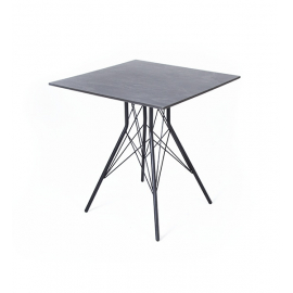 Стол Конте интерьерный из HPL 70x70см, цвет "серый гранит"