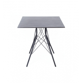 Стол Конте интерьерный из HPL 70x70см, цвет "серый гранит"