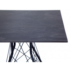 Стол Конте интерьерный из HPL 70x70см, цвет "серый гранит"