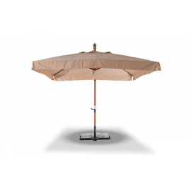 "Корсика" зонт уличный 3х3м на боковой алюминиевой опоре, цвет под дерево