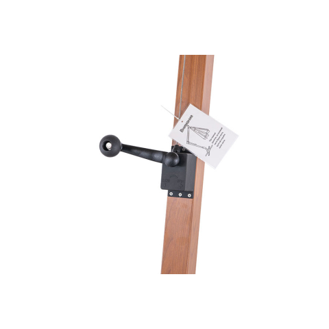 "Корсика" зонт уличный 3х3м на боковой алюминиевой опоре, цвет под дерево