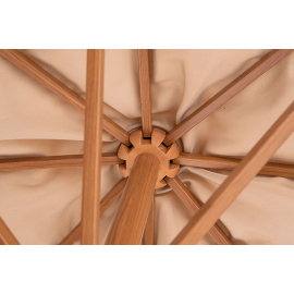 "Корсика" зонт уличный 3х3м на боковой алюминиевой опоре, цвет под дерево