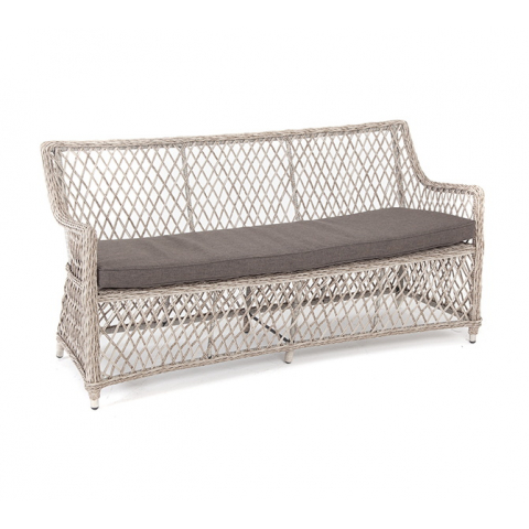 Диван Латте двухместный из искусственного ротанга, цвет бежевый