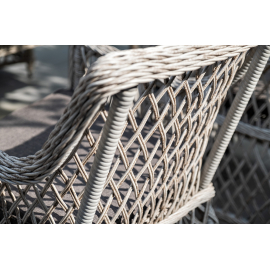 Обеденная группа Латте плетеная, цвет бежевый