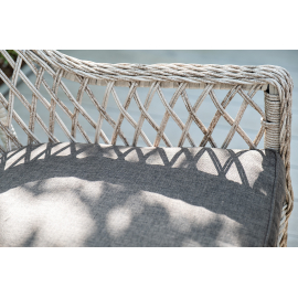 Обеденная группа Латте плетеная, цвет бежевый