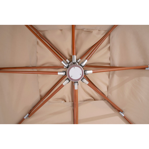 "Ливорно" зонт садовый 3х3м на боковой опоре из алюминия