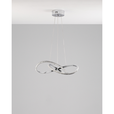 Светодиодная подвесная люстра с пультом Moderli V2786-PL Ello LED 90W