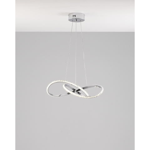 Светодиодная подвесная люстра с пультом Moderli V2786-PL Ello LED 90W